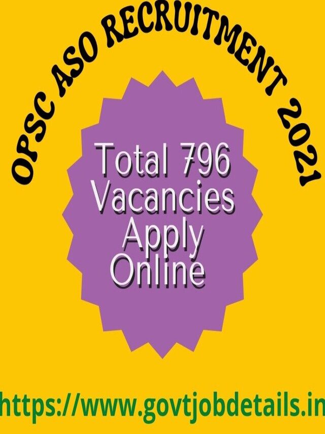 OPSC ASO Recruitment 2021